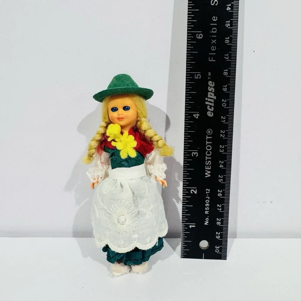 Vintage‎ European Culture Souvenir Celluloid Sleepy Eye Girl Doll 5
